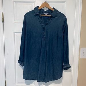 Liza Lange Denim Maternity Top
